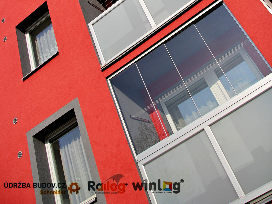 Railog® + Winlog® - Ostrava - Engelmüllerova 4 - zábradlí + zasklení